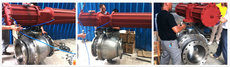 氣動硬密封球閥實(shí)物圖